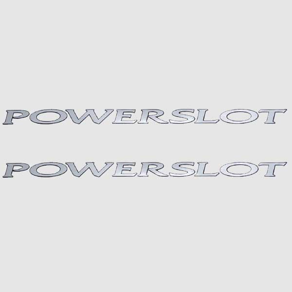 Mastercraft Boat Decals | Powerslot Silver Stickers (Pair)