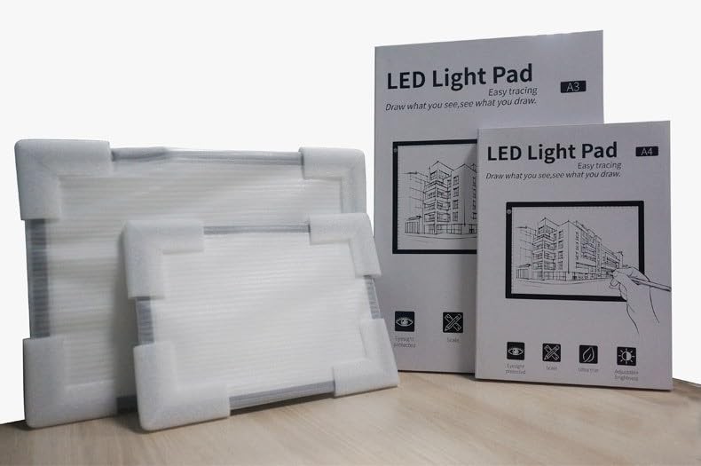 A4 LED Tracing Light Box丨Light Pad - Copy Board with Full-Edge PLED-A4, White