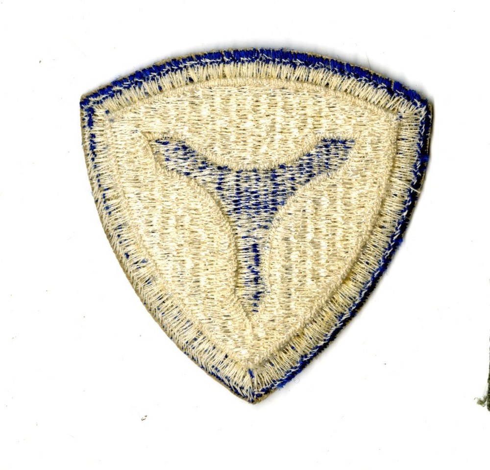 3rd Service Command White Back Patch WWII Vintage Mid Atlantic