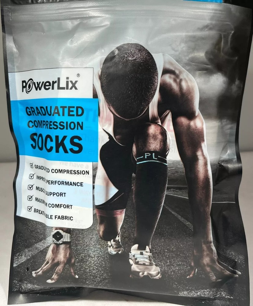 PowerLix Graduated Compression Socks, 1 Pair - small /meduim1!