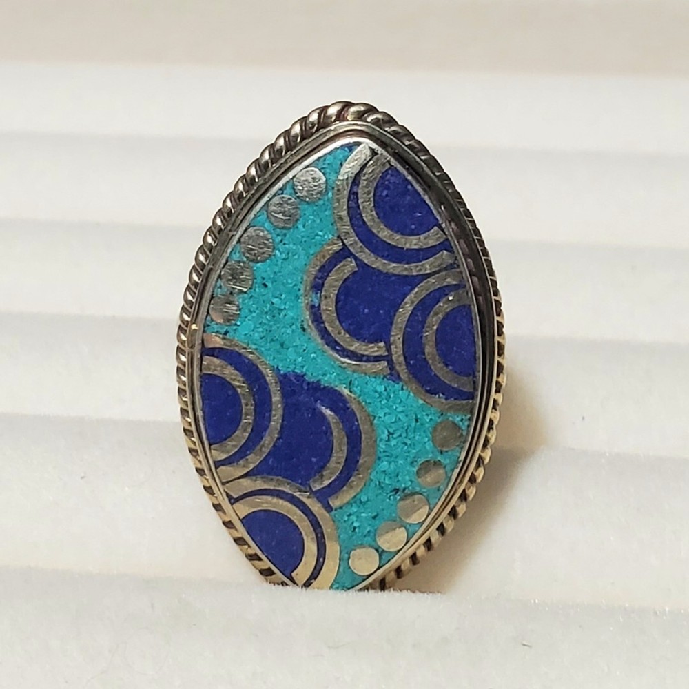 Lapis Turquoise Ring