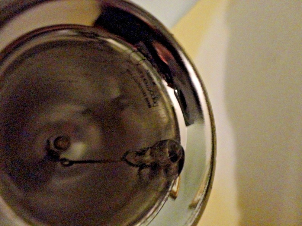 SILVER PLATED BELL WITH GOLDEN HANDLE