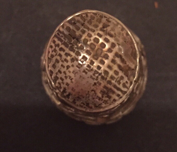 Mexican Vintage Silver Thimbles X 2