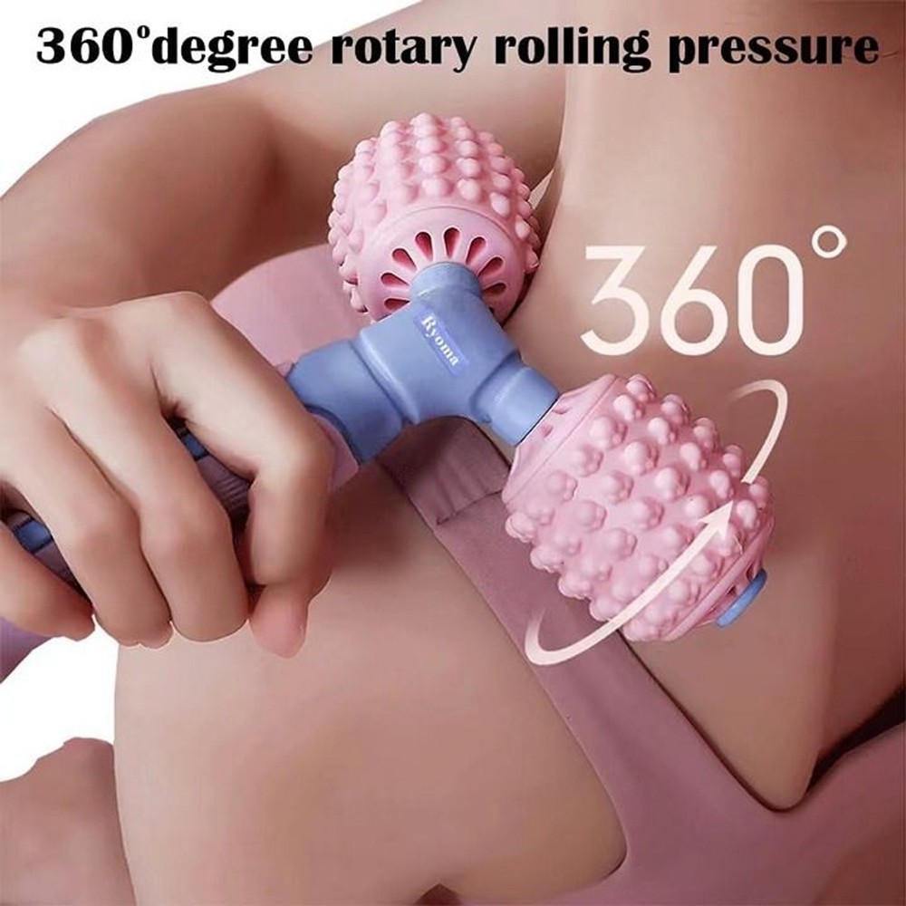 Cat Paw Dual-Roller Massager, Protable Hand Held Massage Roller