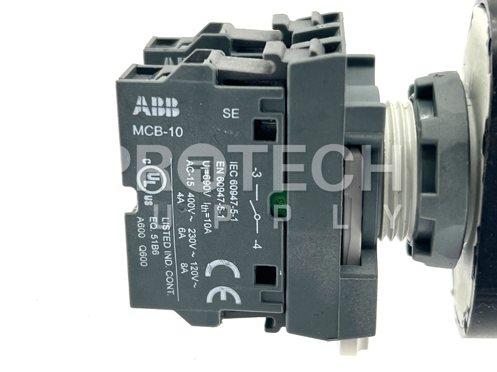 ABB MCB-10 + MCB-01 Push Button Assembly with WARRANTY