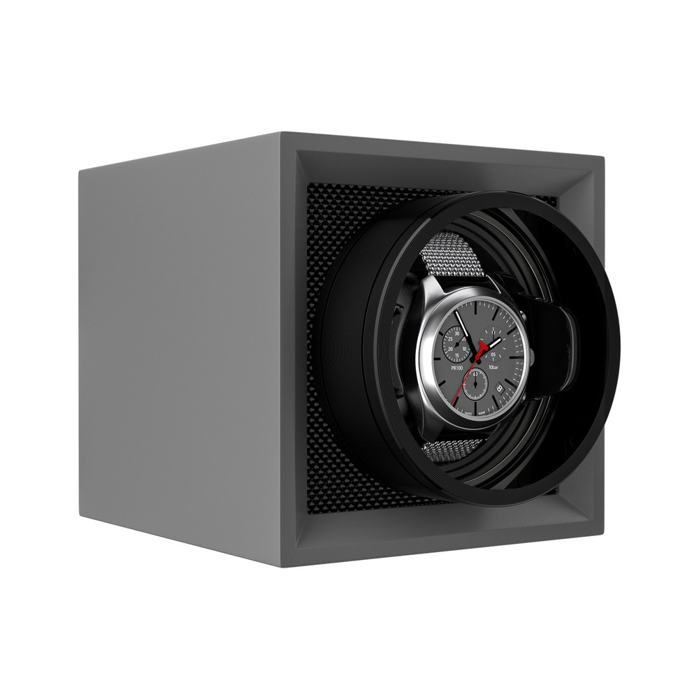 Automatic Single Watch Winder Box Display Storage Case with Dustproof Cover Gift