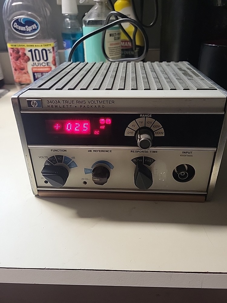 Hp 3403A True RMSZ Voltmeter Powers On