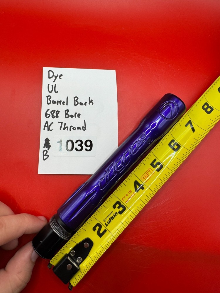 Dye UL Barrel Back 688 Bore AC Thread