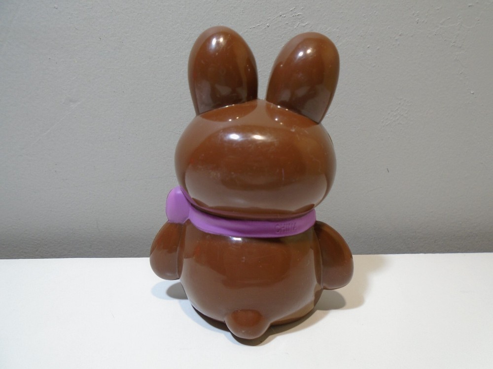 PLASTIC CHOCOLATE BUNNY 3" FIGURE UNBRANDED (MA1639)