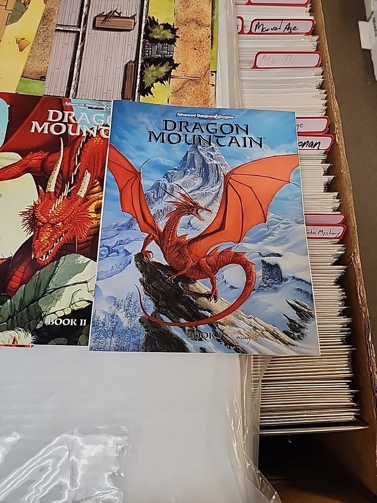 1993 TSR Advanced D&D Dragon Mountain Complete Beautiful