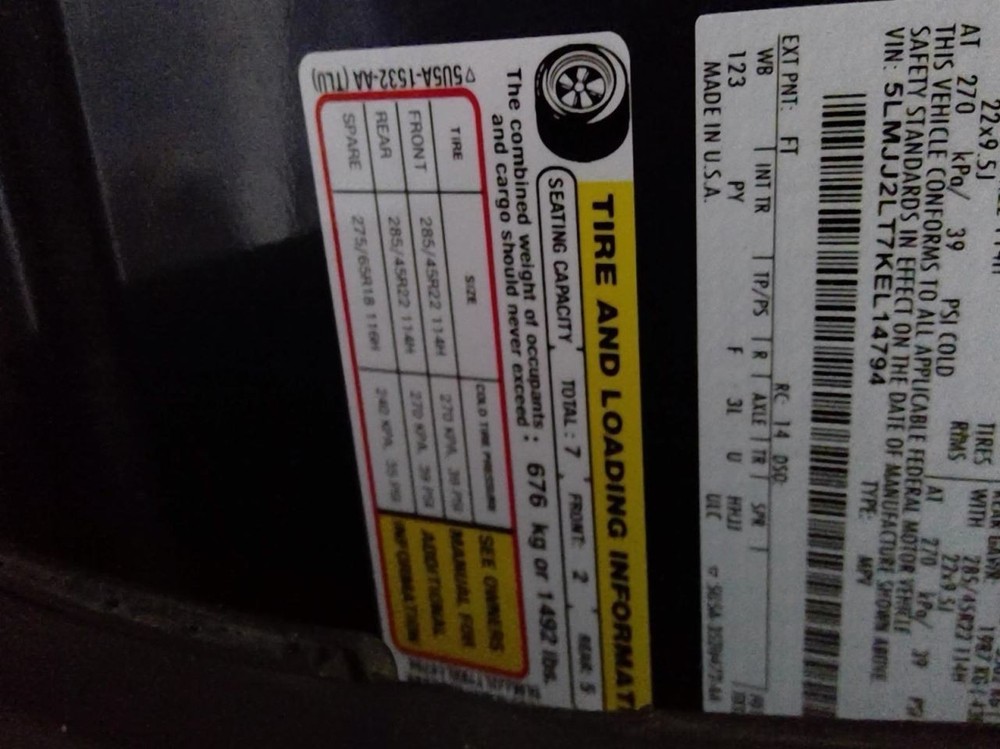 NAVIGATOR 2019 Transmission Shift 934416