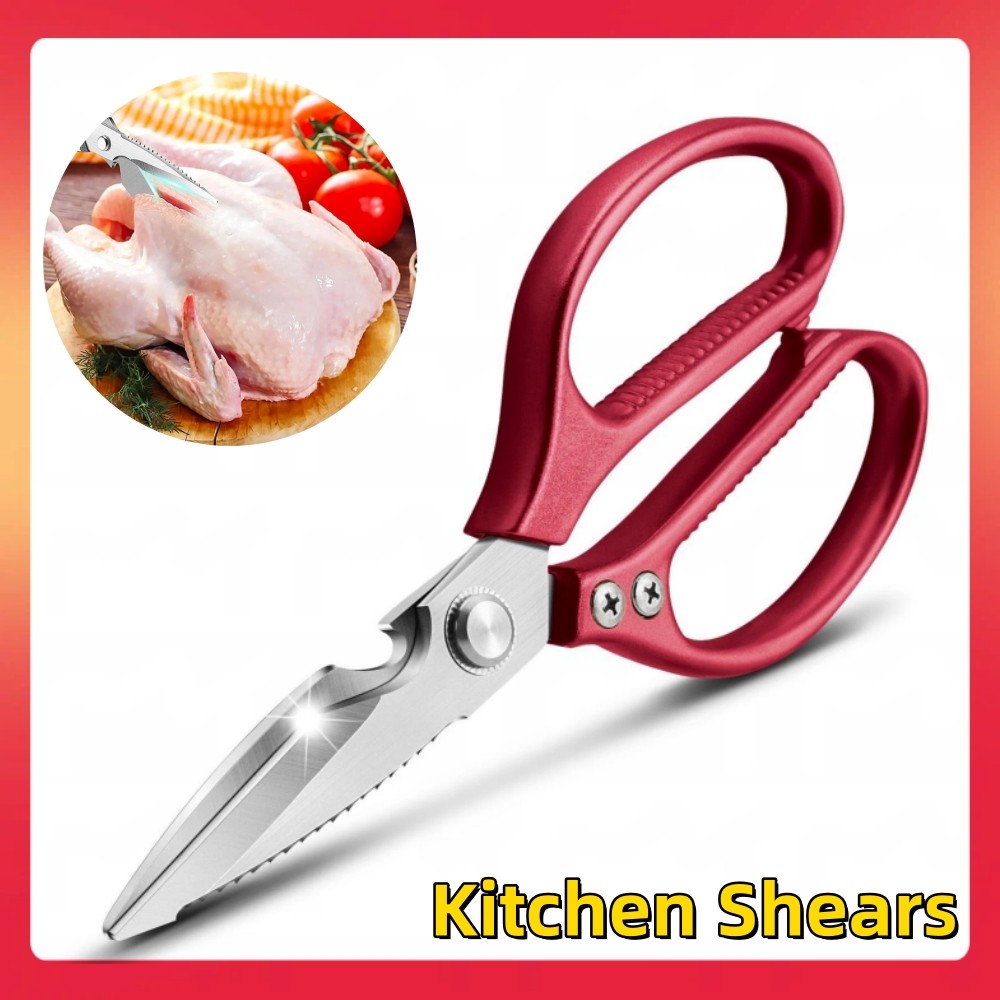 Kitchen Stainless Steel Multipurpose Kitchen Shears Heavy Duty Scissors Sharp US