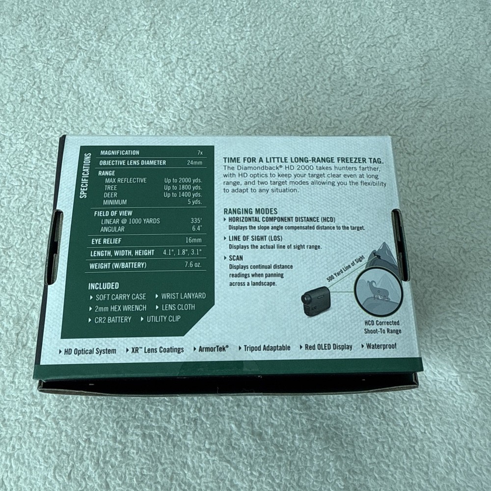 Vortex Diamondback HD 2000 Laser Rangefinder - Green