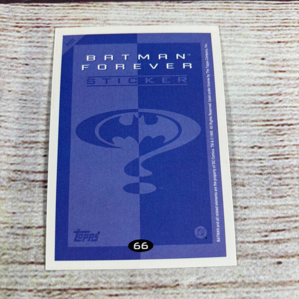 1995 Topps Batman Forever Sticker - #66 Dick Emerging
