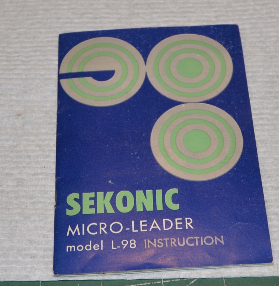 Sekonic Micro-Leader Exposure Meter L-98, + Case, Box, Manual