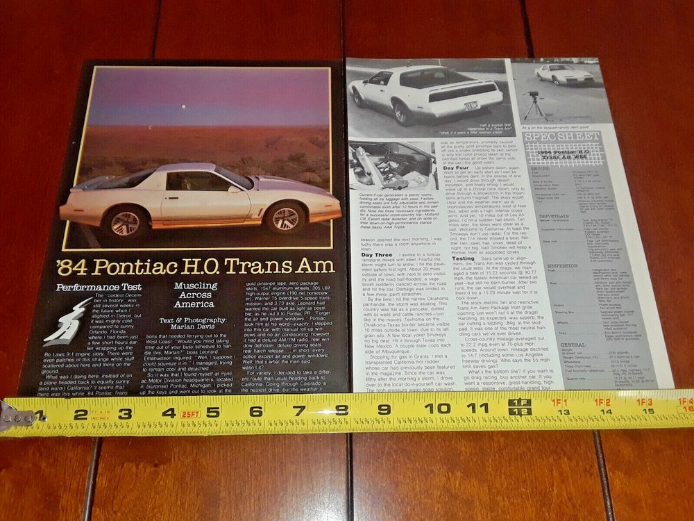 1984 PONTIAC TRANS AM ORIGINAL ARTICLE