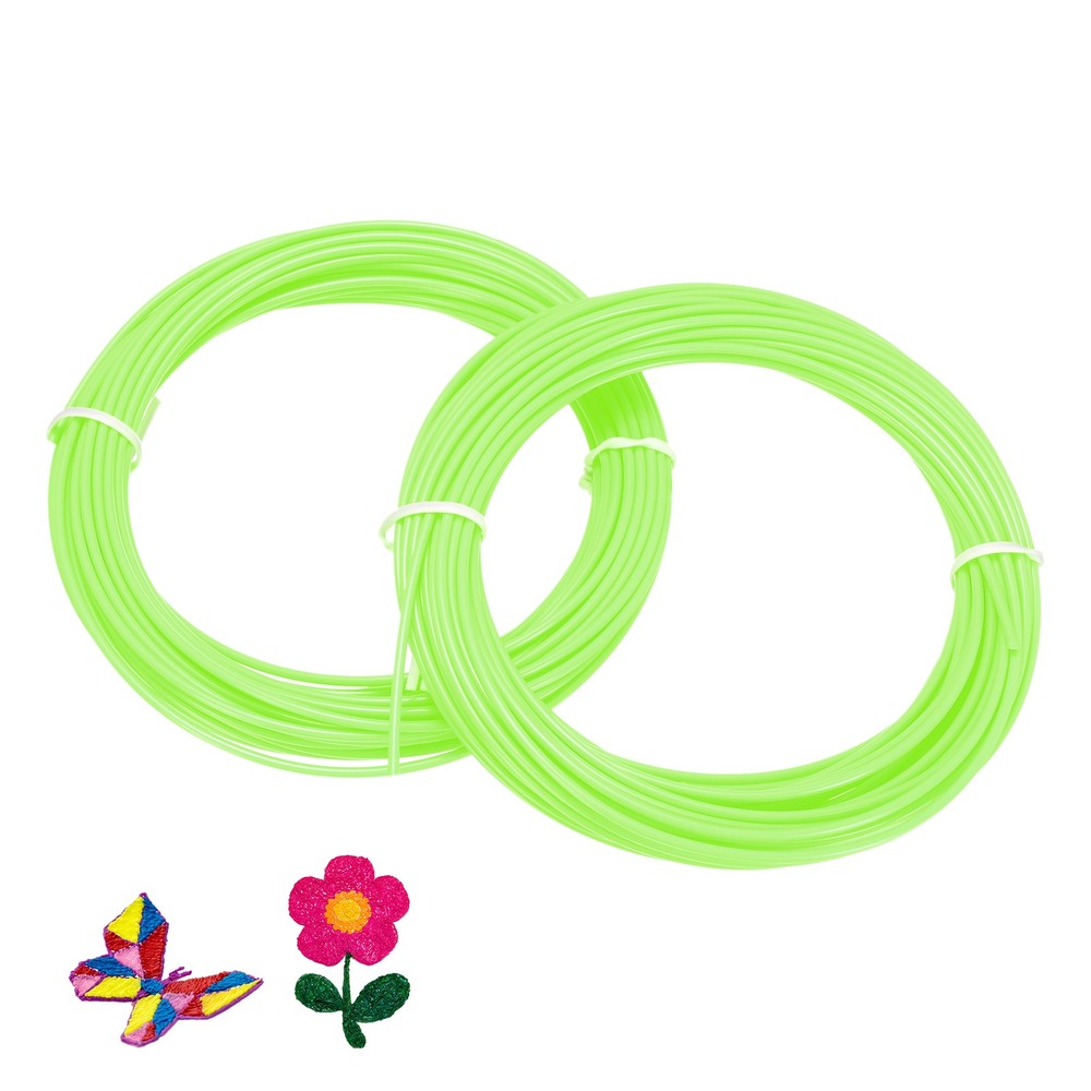 1.75mm ABS 3D Pen Printer Filament Refill, 2 pcs Total 65.6Ft, Light Green