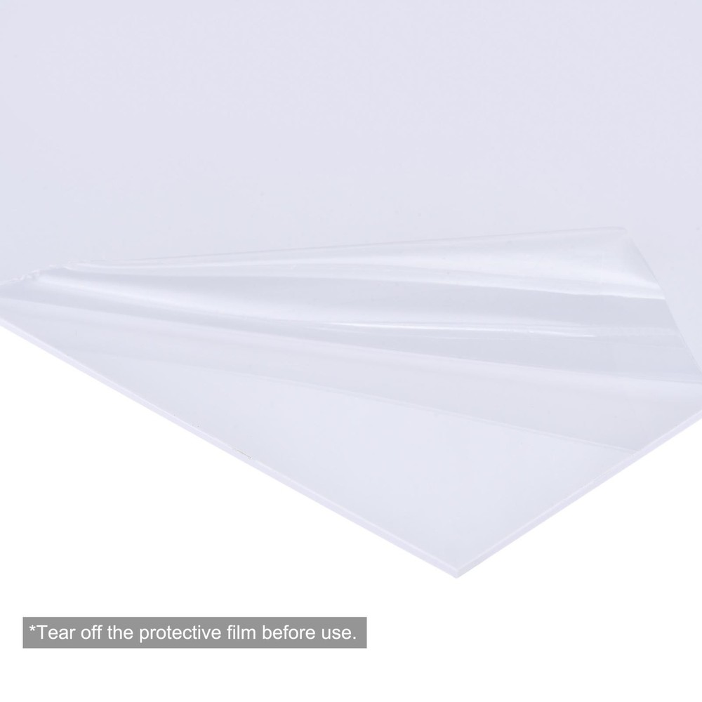 White ABS Plastic Sheet 12x12x0.2" for Building Model, Panel