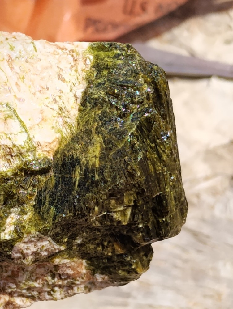 Epidote Specimen Rough Specimen Crystalized