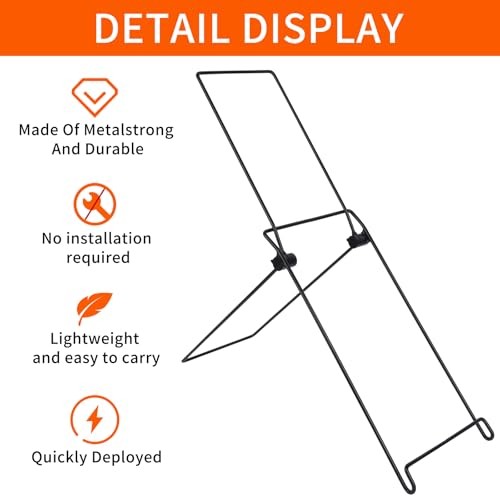 2 Pack Solar Panel Stand, Folding Solar Panel Stand, No Fixed Installation