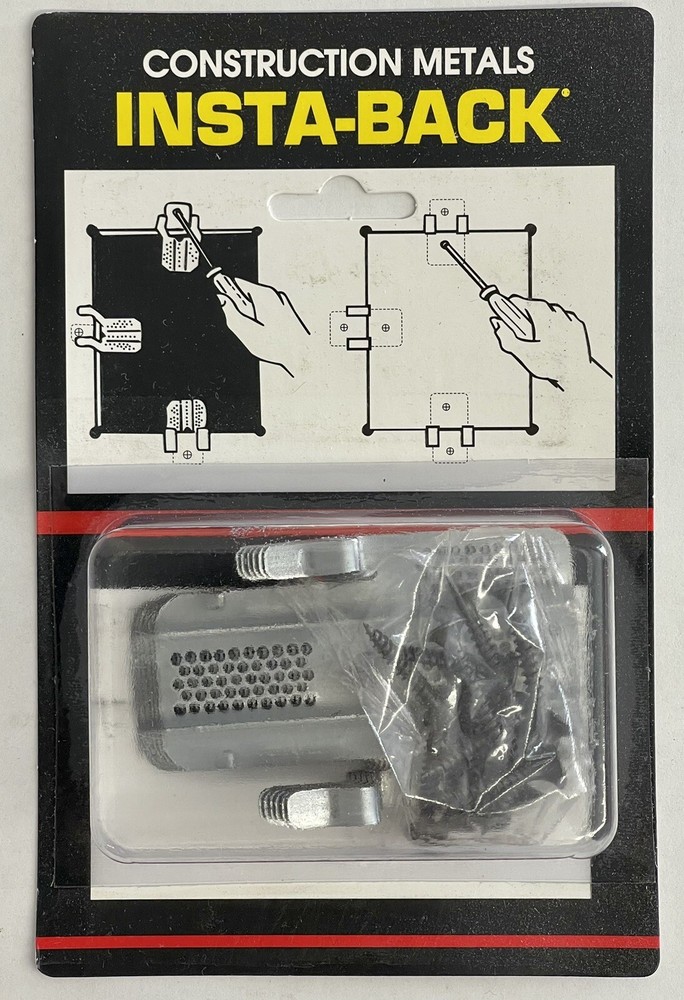 Drywall Clips 5/8" Construction Metals Insta-back 120 Per Case