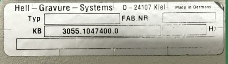 Hell Gravure Systems Stylus Setting Gauge D-24107