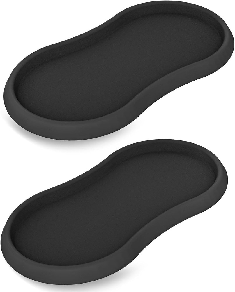 Multi-Purpose Silicone Serving Tray Set of 2 for Kitchen & Dining Elegance