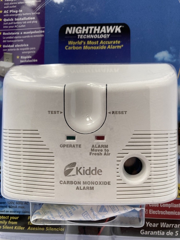 kidde carbon monoxide alarm new/sealed