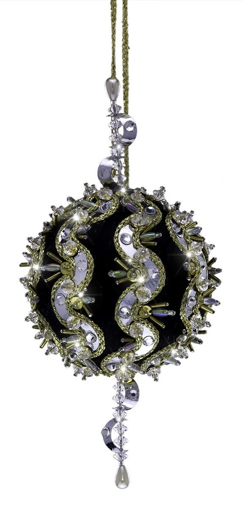 The Cracker Box Arabesque (Emerald Ball with Silver Accents)