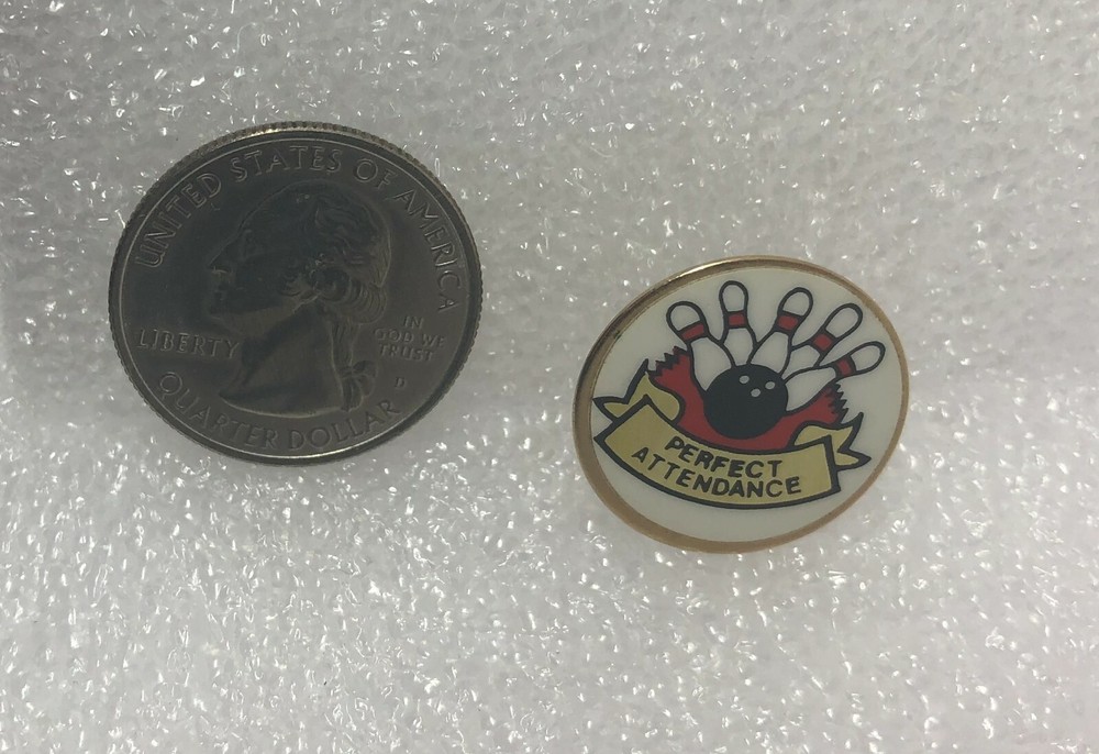 Bowling Perfect Attendance Pin