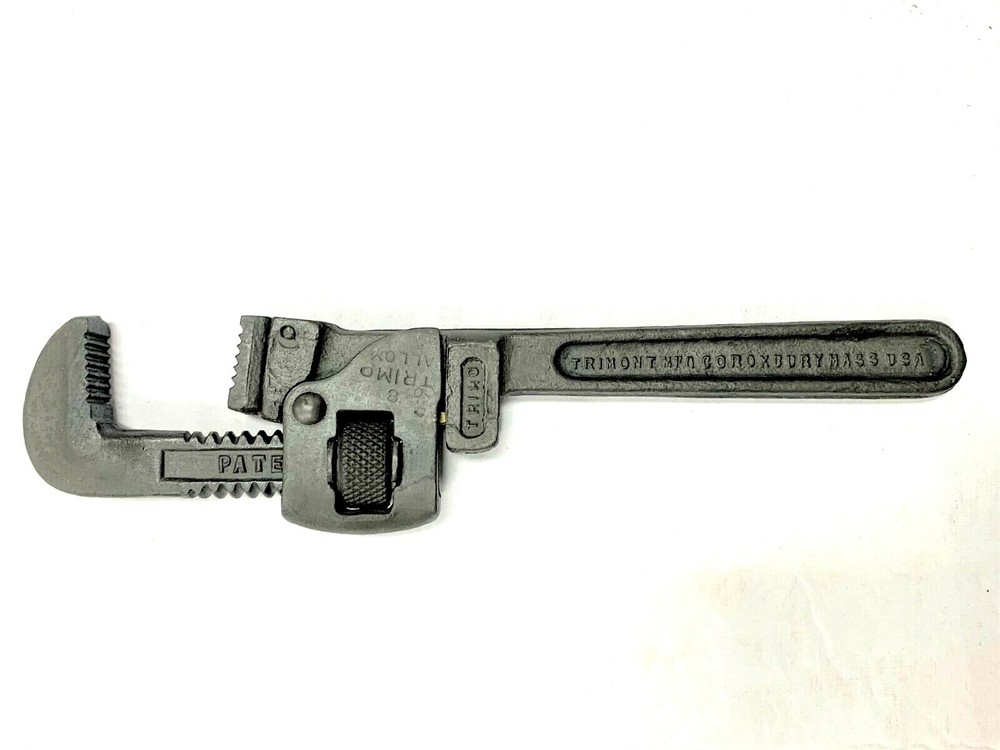 Antique Trimont MFG CO Trimo 8” Pipe “Monkey” Wrench
