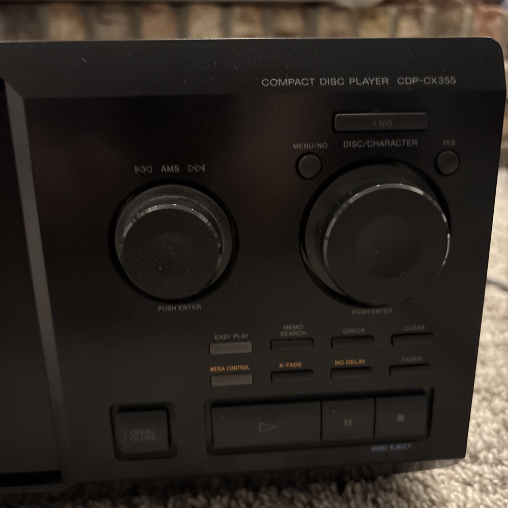 Sony CDP-CX355 300 Disc Mega Storage CD Changer Player Powers On “TABLE ERROR”