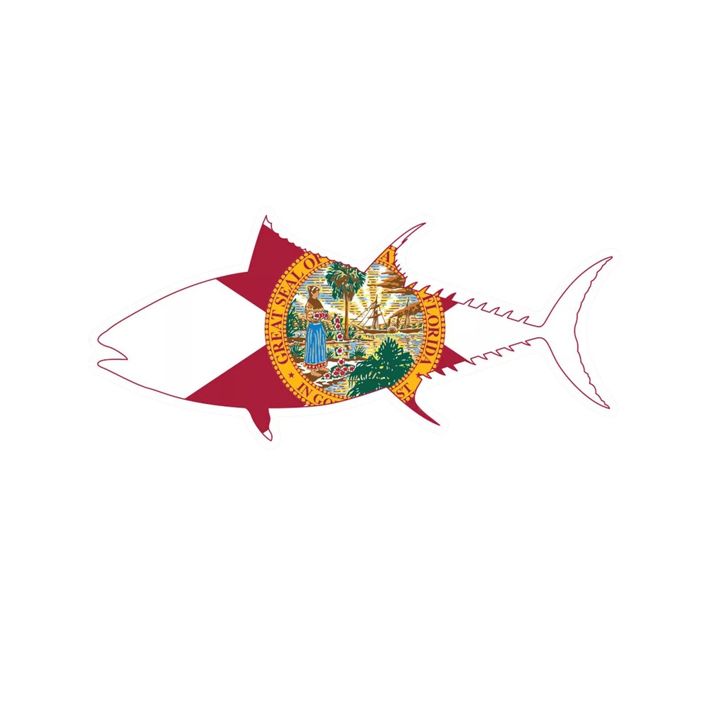 Florida Tuna Flag Sticker Decal
