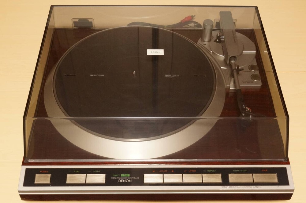 DENON DP-45F Direct Drive Automatic Turntable Brown Good