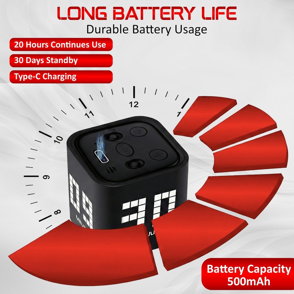 Digital Pomodoro Timer Cube, Rechargeable TypeC Productivity Countdown Clock ...