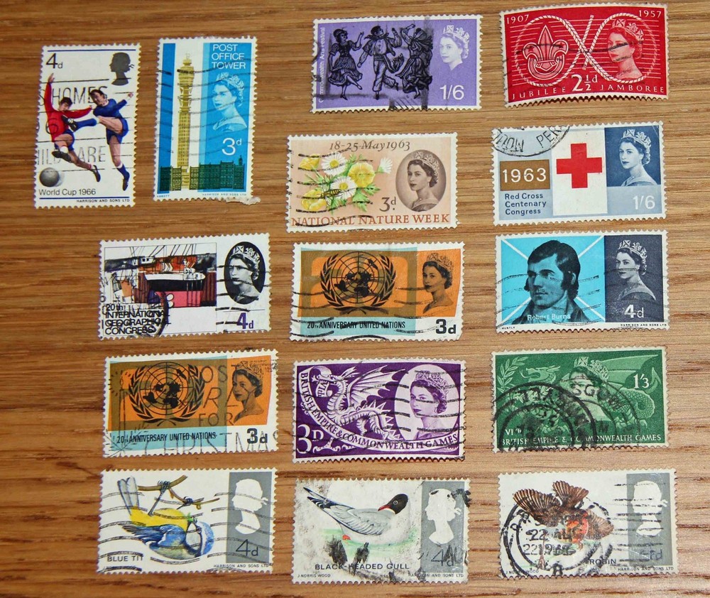 KGVI QEII Mixed Commemoratives x27 Used