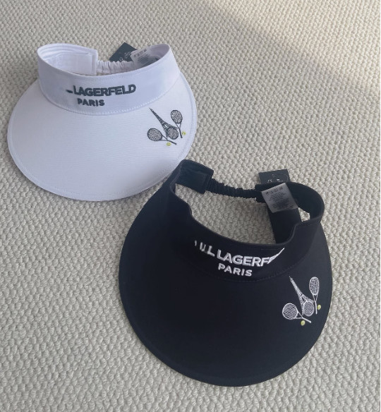 KARL LAGERFELD Hat Visor Logo NEW