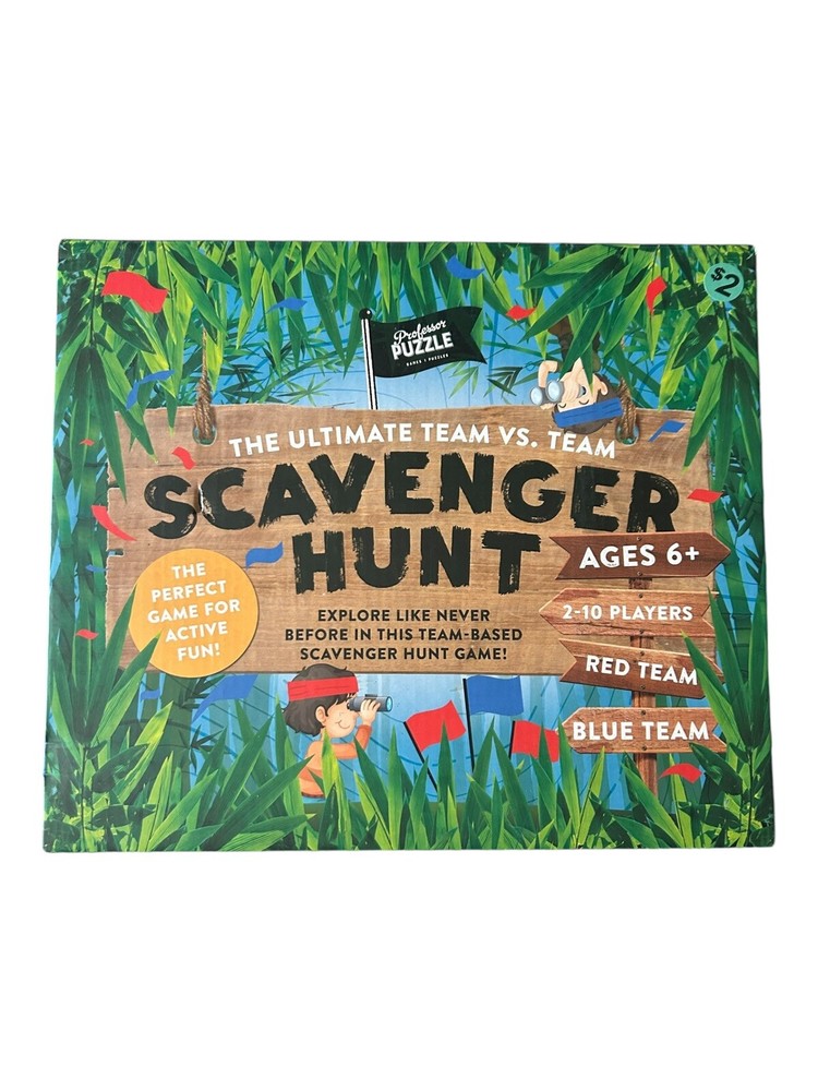 PROFESOR PUZZLE SCAVENGER HUNT GAME  Ages 6+ New