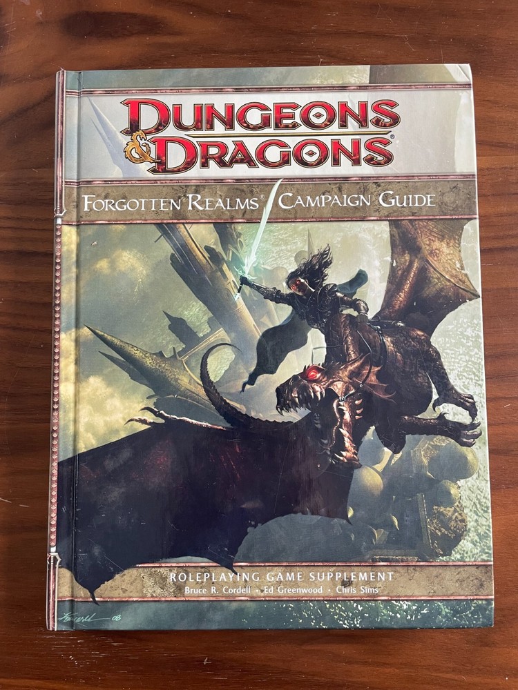 AD&D Dungeons & Dragons D&D 4E 4th ed - Forgotten Realms Campaign Guide