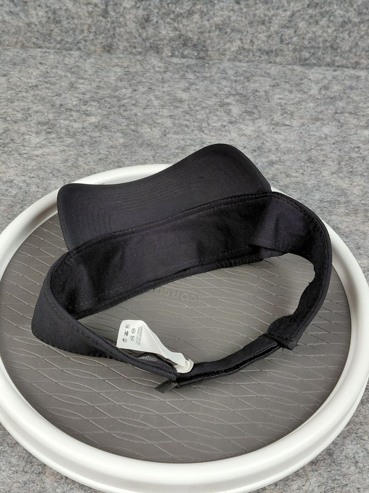 Nike Dry Fit Visor Black With Red/white Paw Strapback Hooknloop