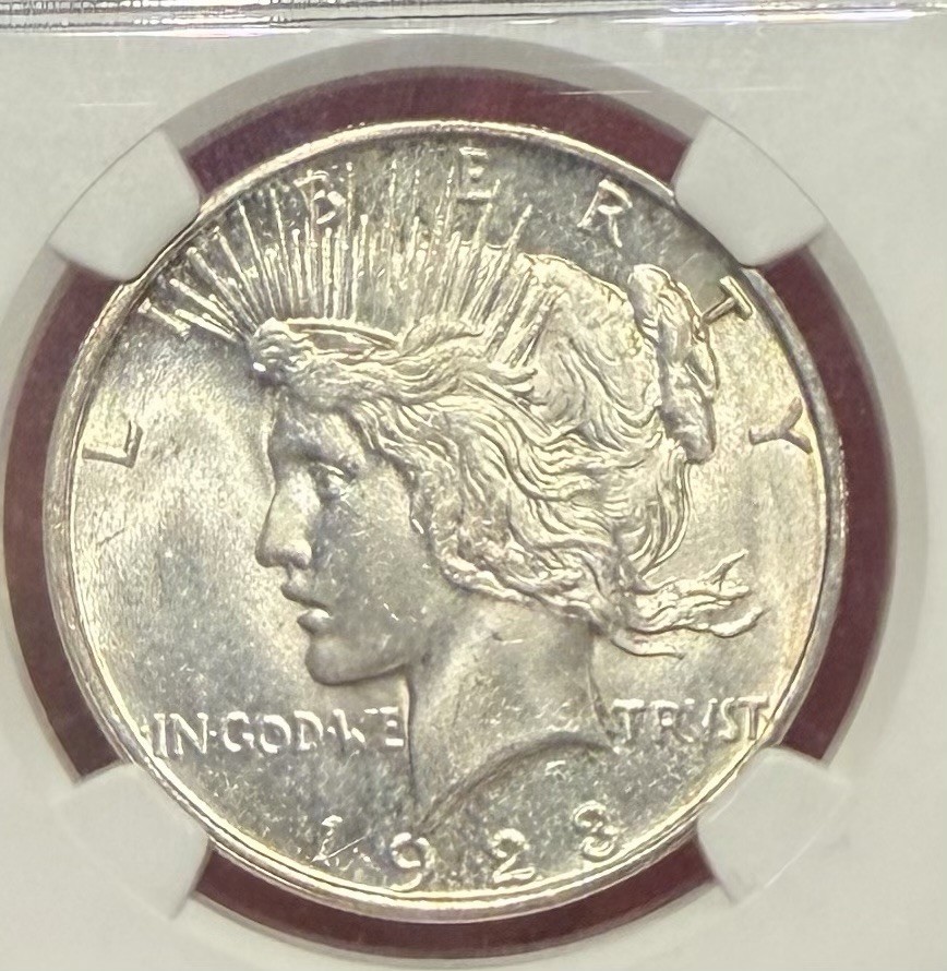 1923 D Peace Dollar NGC MS63