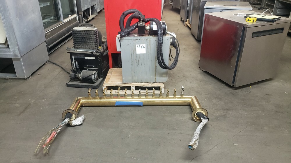 14 Beer Taps With Perlick Cooler and Dispencer