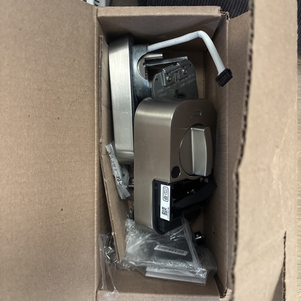 Kwikset Lock, Silver, unused, open box