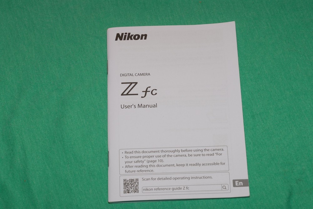 Nikon Zfc User's Manual