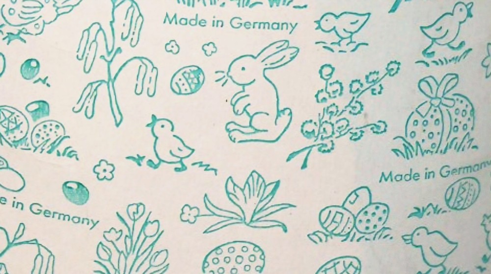 Echt Erzgebrige- Large Decoupage Easter Eggs Made In Germany ×2