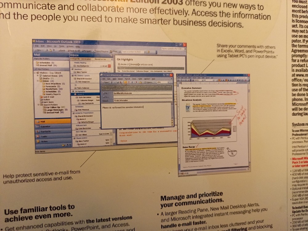 Microsoft Office Professional 2003 - Old Version . Looks Like It Was Never Used