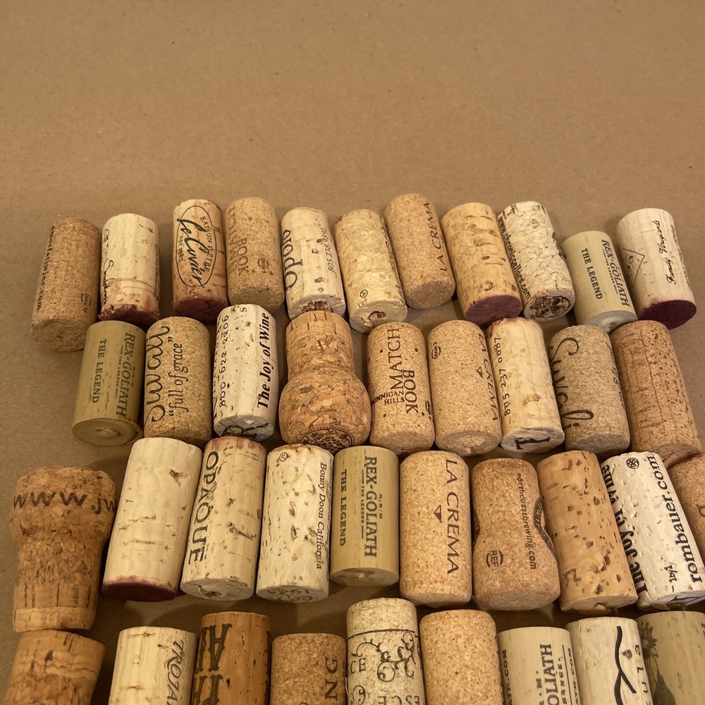 Wine Bottle Corks 100 Plus Count Various Brands Used Assorted Lot