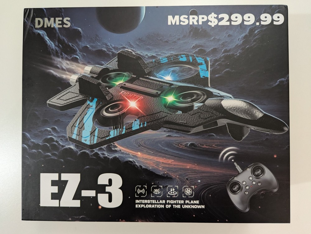 Interstellar Fighter plane  DMES EZ 3 Remote Control Aircraft
