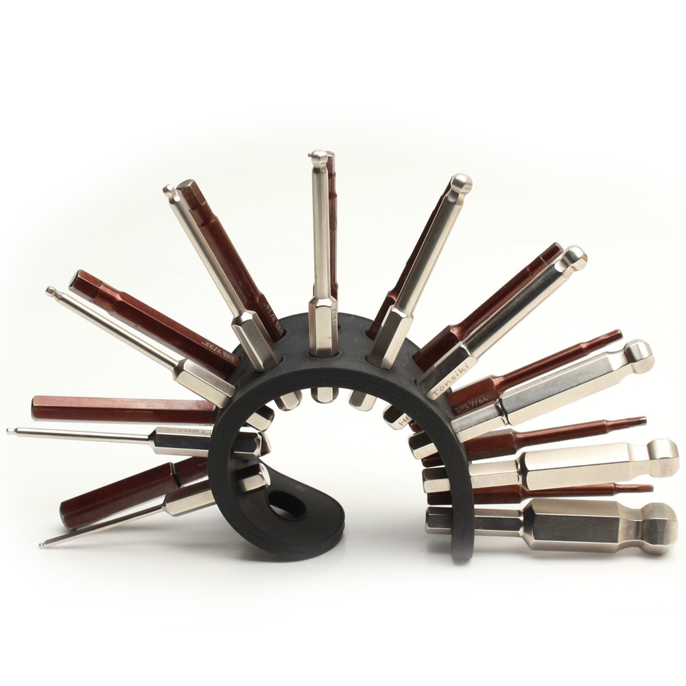 Bit Belt - Hex Bit Organizer - Holds 20 Bits - Flexible Rubber Design - 2 Pack