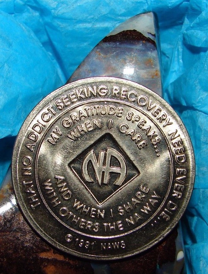 Narcotics Anonymous Medallion 30 Year Bronze NA Chip Token Clean